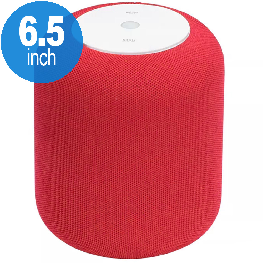Large Round Sound Pod Portable Bluetooth Speaker with Power Bank Feature Large8+ (Red)